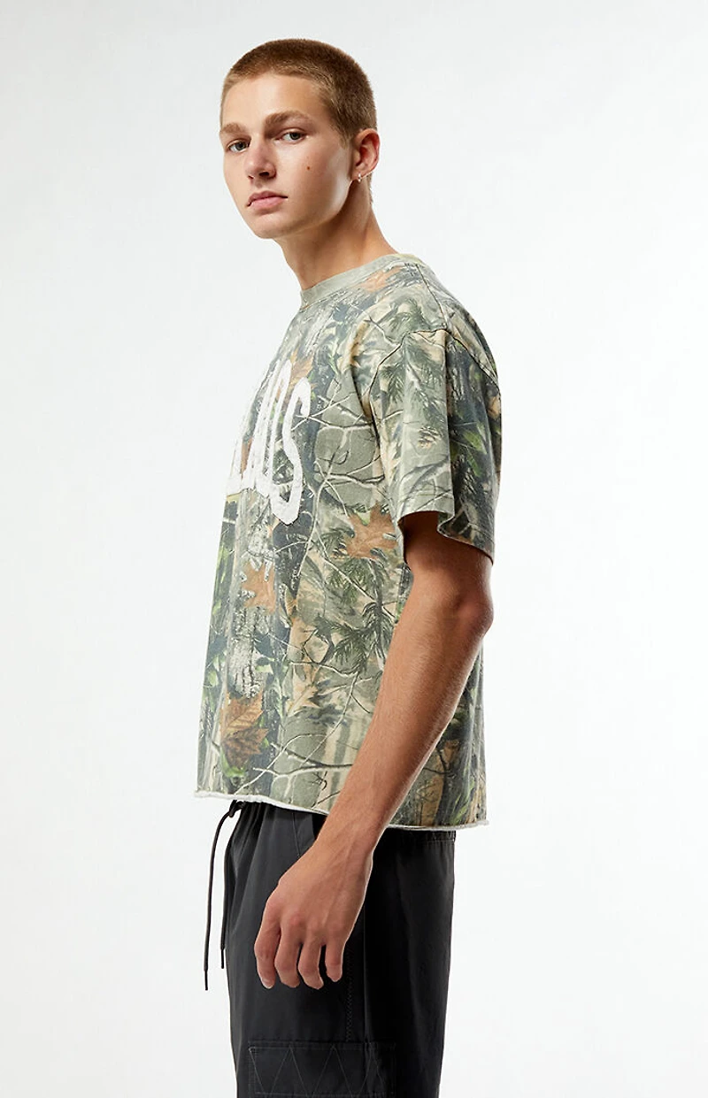 Pacsun Chaos Camo Cropped T-Shirt