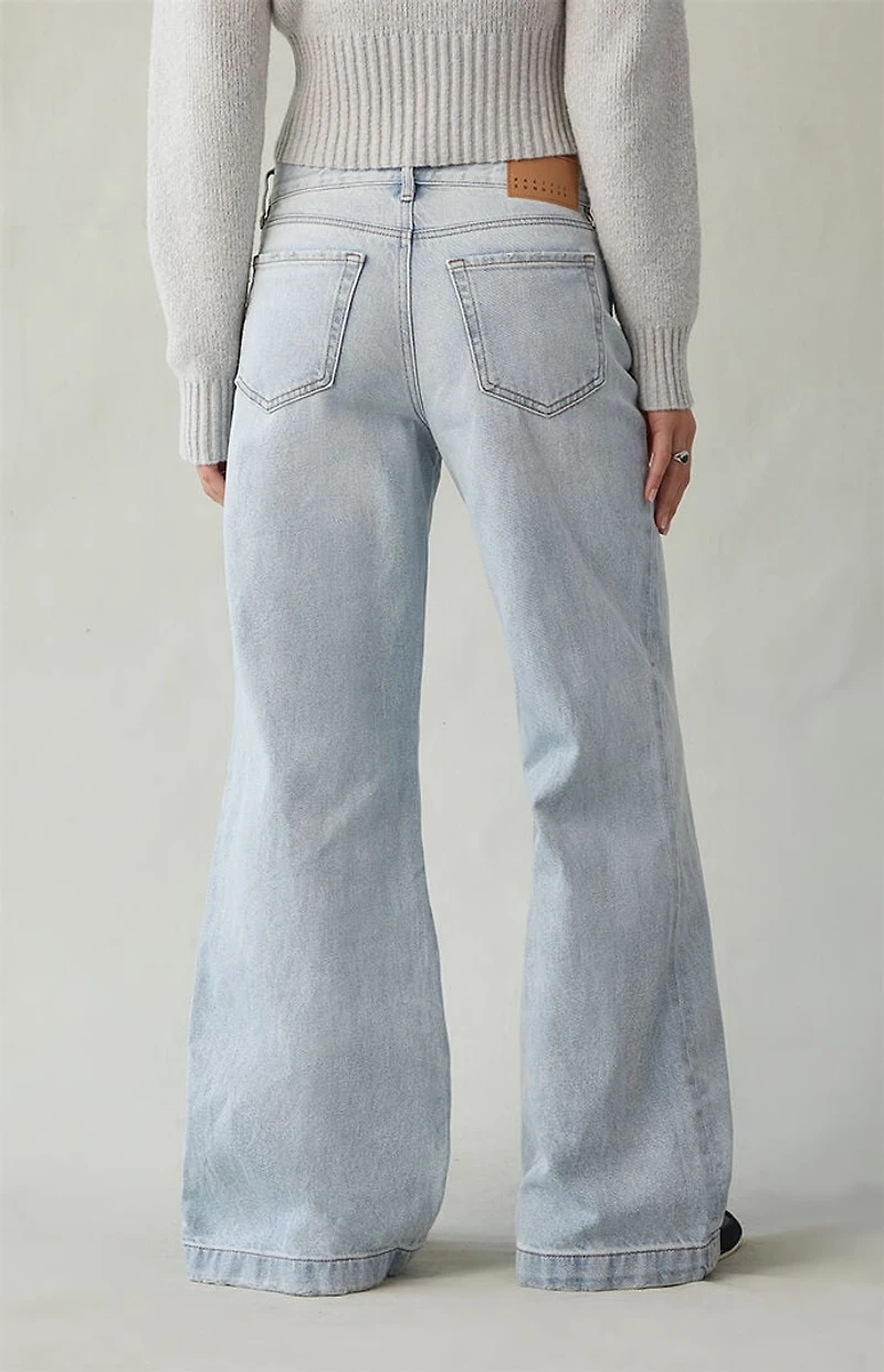 Pacsun Lena Low Rise Super Baggy Jeans Light Blue