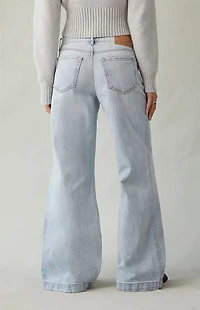 Pacsun Lena Low Rise Super Baggy Jeans Light Blue