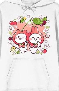 Mimi And Neko Flowers Hoodie