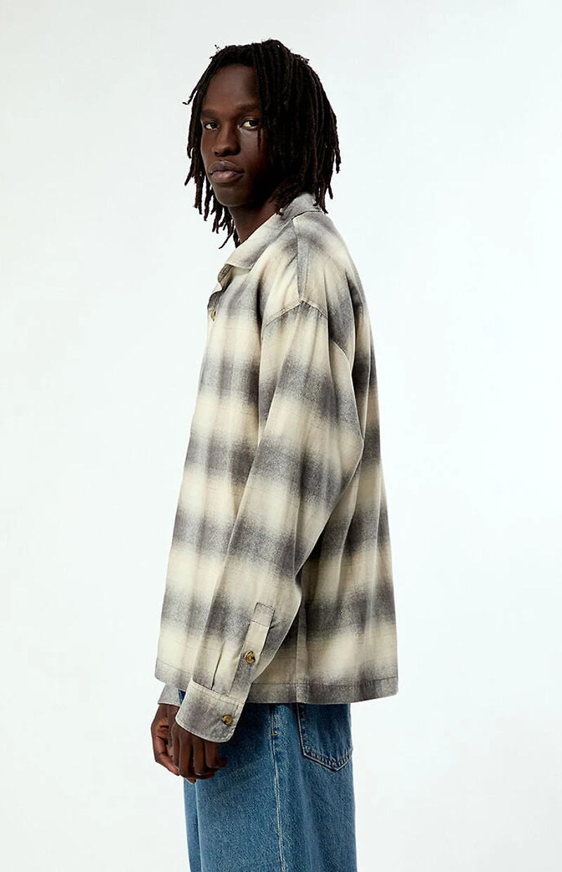 Pacsun Tune Plaid Print Long Sleeve Shirt