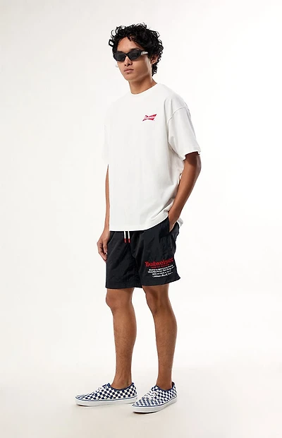 Budweiser by Pacsun Crinkle 6.5" Swim Trunks