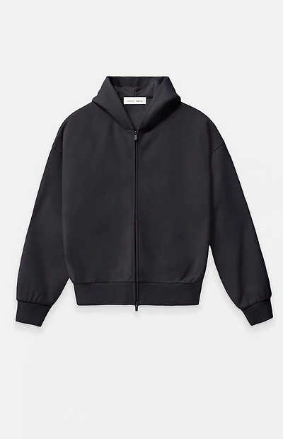 Fear of God ESSENTIALS Vintage Black Classic Full Zip Hoodie