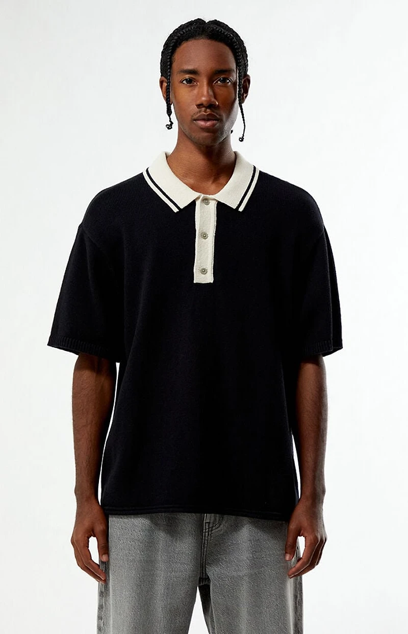 Pacsun Milton Textured Polo Sweater Shirt
