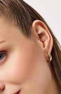 Ana Luisa Giulia Medium Gold Hoop Earrings