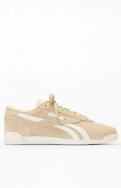 Reebok Women's Tan Freestyle Lo Sneakers
