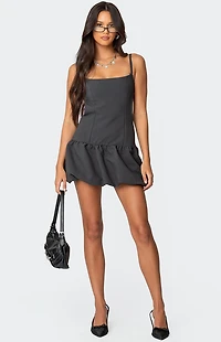 Edikted Backless Bubble Skirt Mini Dress