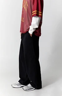 Pacsun Black Baggy Drawstring Trousers