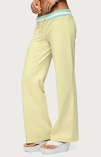 Edikted Clioh Contrast Waist Sweatpants