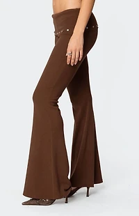 Edikted Aries Studded Fold Over Leggings