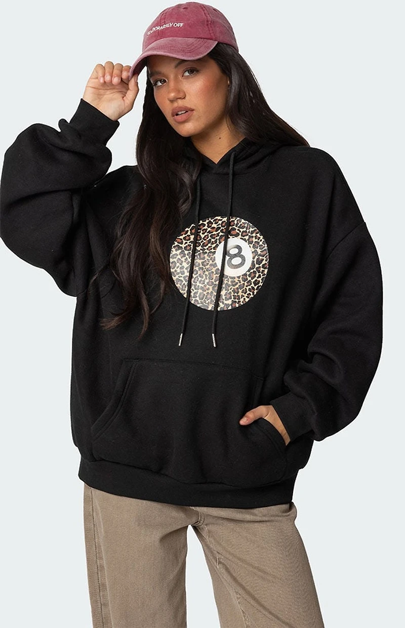 Edikted Leopard 8 Oversized Hoodie