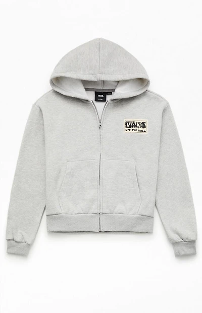 Vans Kids Heather Grey Van-Archy Label Full Zip Hoodie