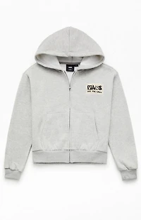 Vans Kids Heather Grey Van-Archy Label Full Zip Hoodie