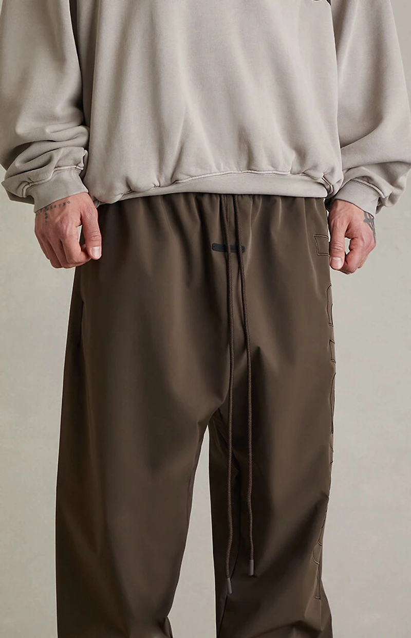 Fear of God ESSENTIALS Brown Active Trace Baggy Track Pants