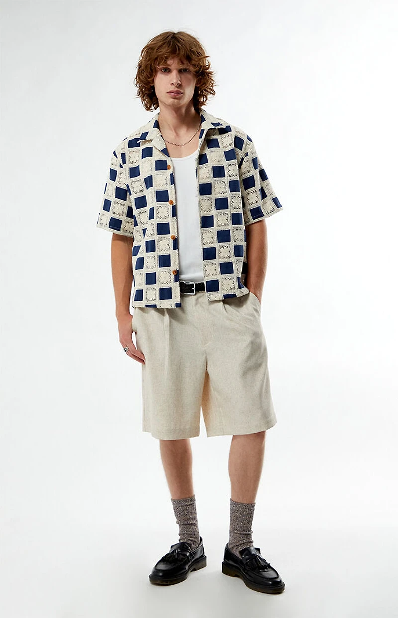 FIELD OF STUDY by Pacsun Linen Baggy Shorts