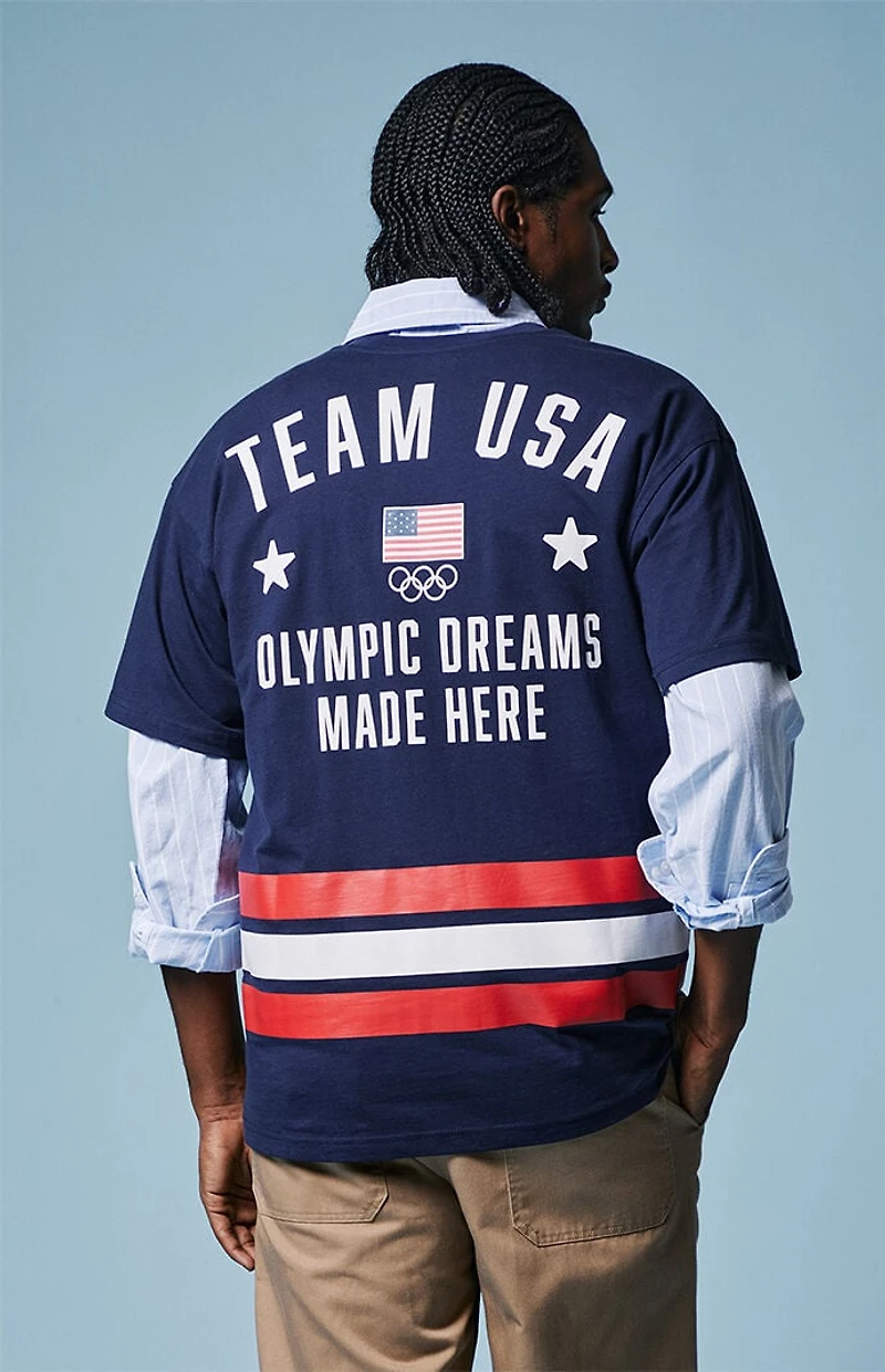 Olympics Navy Milano Cortina Team USA Dream Jersey T-Shirt