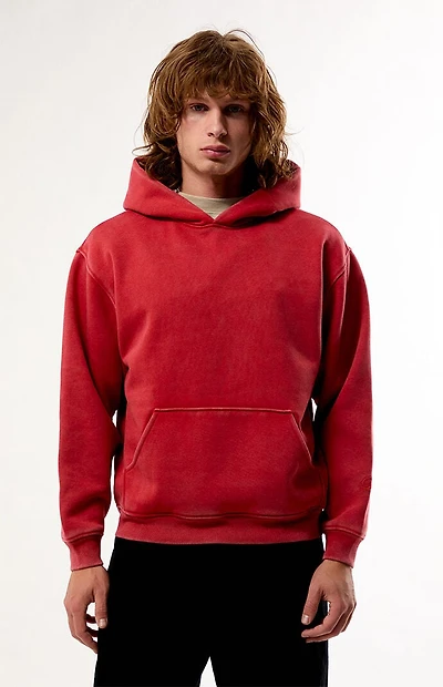 Pacsun Red Snow Wash Hoodie