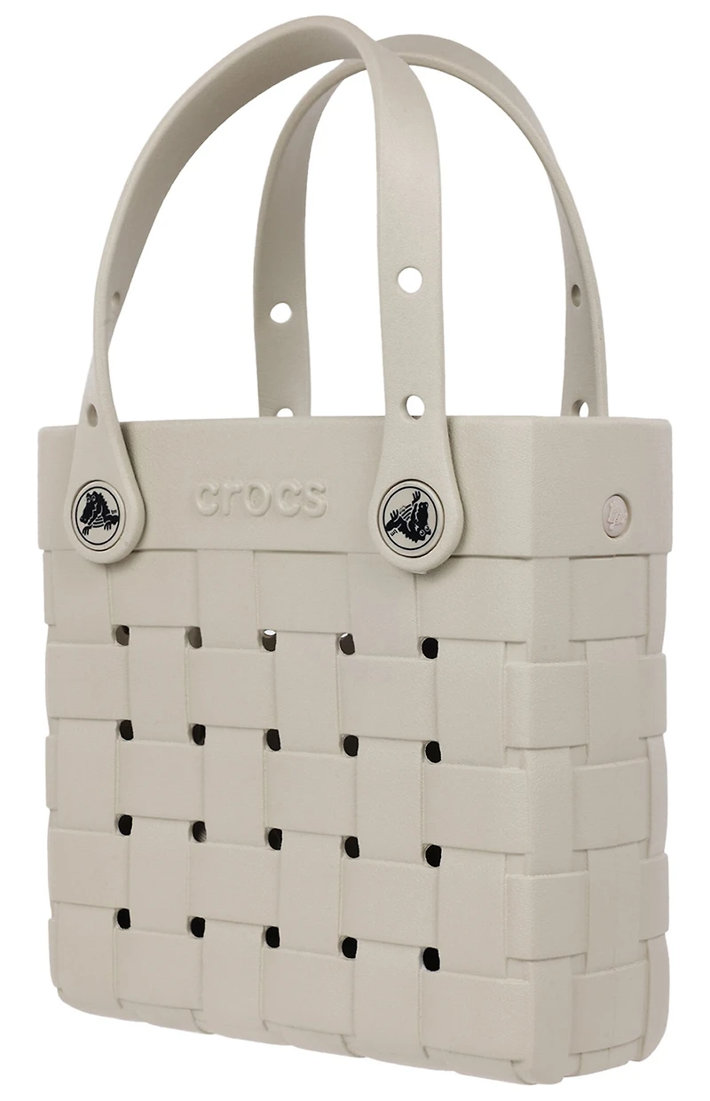 Crocs Beige Small Woven Crocssbody Tote Bag
