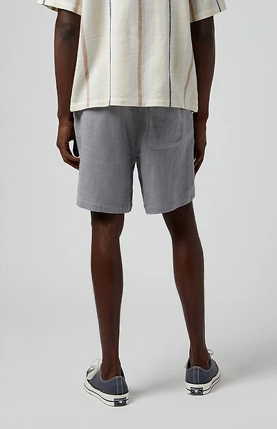 Pacsun Gray Floral Russel Volley Shorts