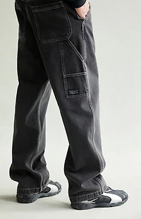 Pacsun Dylan Baggy Jeans Carpenter Contrast Stitch Black