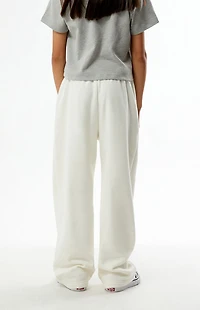 Pacsun Kids Off White Bows Baggy Sweatpants