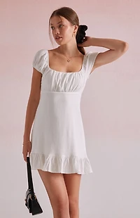 Beverly and Beck Camille Tie Back Mini Dress