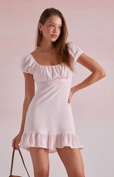 Beverly and Beck Camille Tie Back Mini Dress