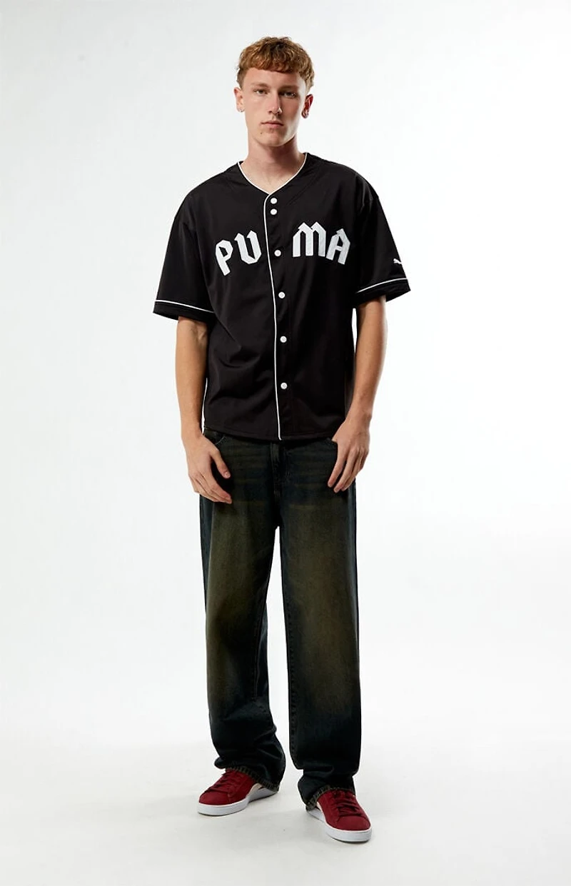 Puma Black Baseball Jersey