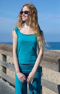 John Galt Emerald Off-The-Shoulder Top
