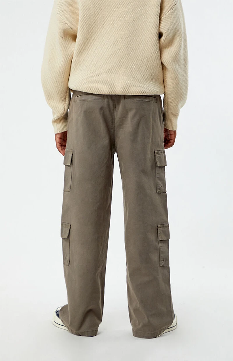 Pacsun Kids Stretch Green Porter Baggy Cargo Pants