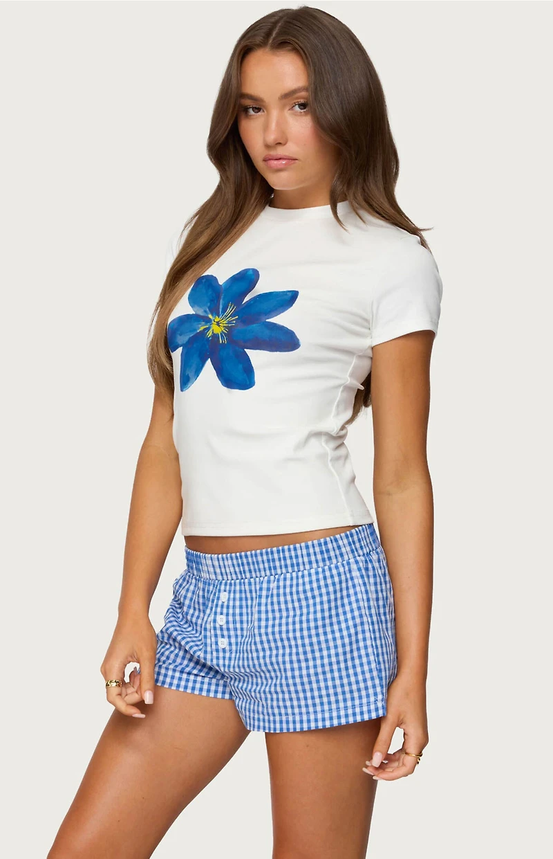 Edikted Marelle Flower Graphic T-Shirt