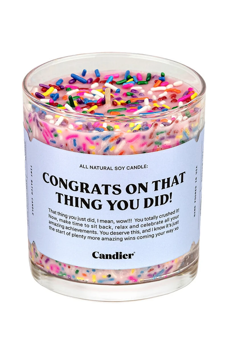 Candier Congrats Candle