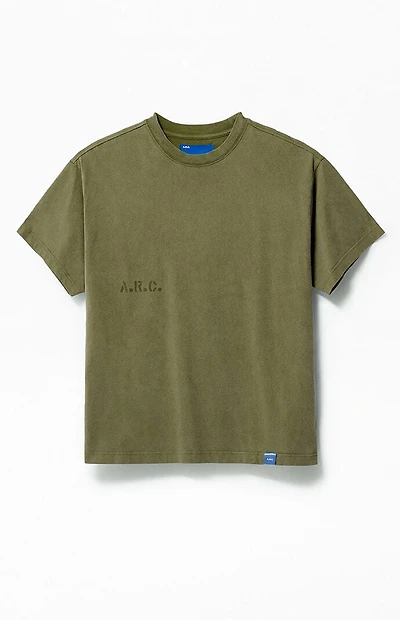 A.R.C. Green Vintage Wash Heavyweight Oversized T-Shirt