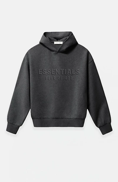 Fear of God ESSENTIALS Charcoal Heather Embossed Classic Hoodie