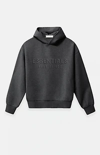 Fear of God ESSENTIALS Charcoal Heather Embossed Classic Hoodie