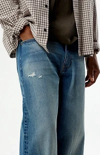 Pacsun Blake Extreme Baggy Jeans Ripped Medium Blue