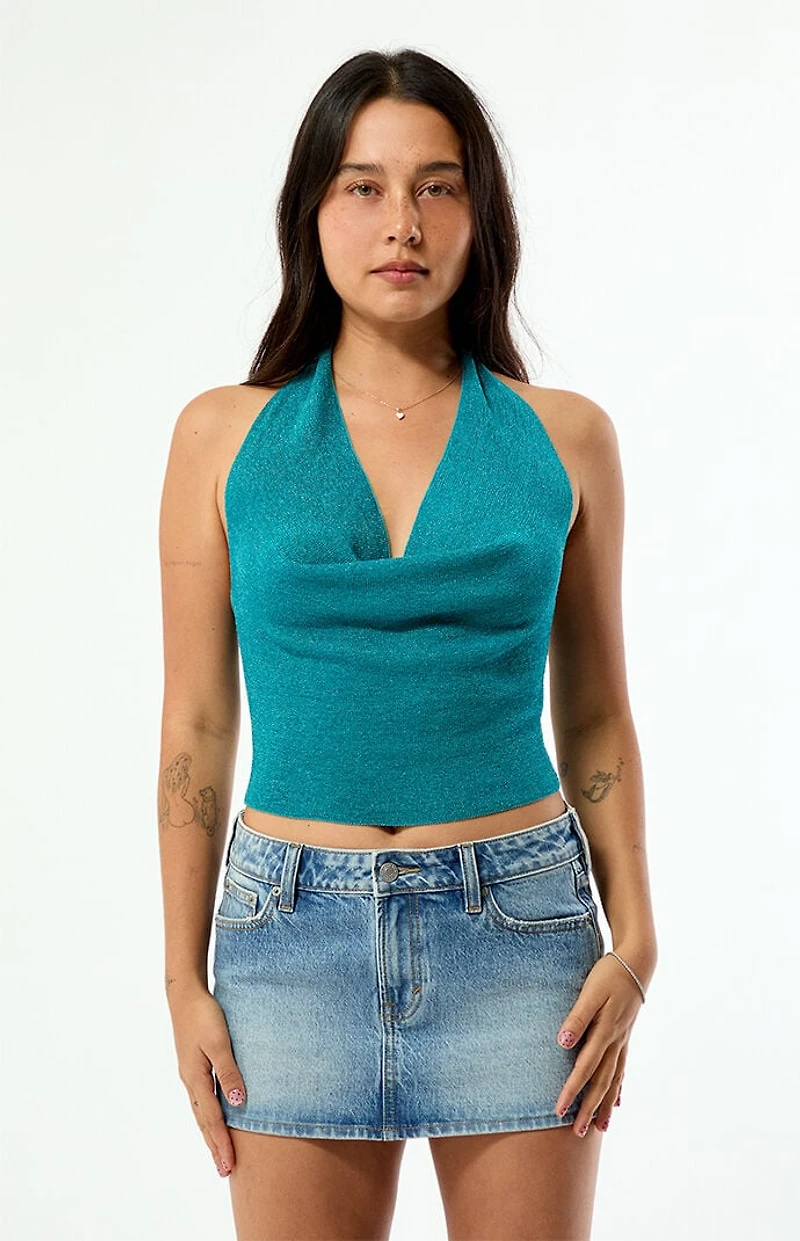 Beverly and Beck Athena Halter Sweater