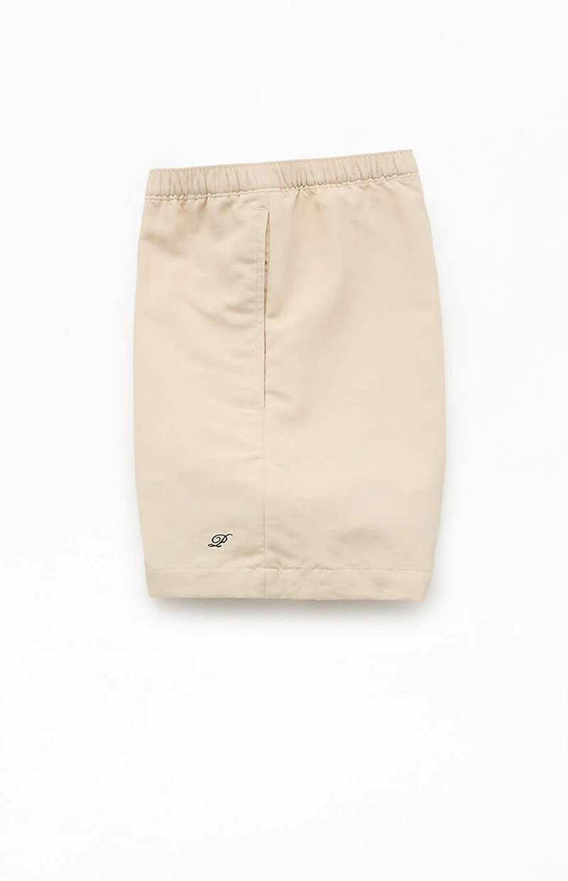 Pacsun Baggy Oatmeal 4.5" Swim Trunks