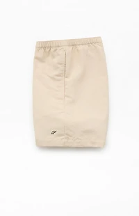 Pacsun Baggy Oatmeal 4.5" Swim Trunks