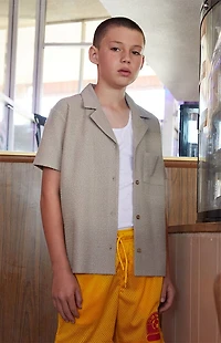 Pacsun Kids Boucle Camp Shirt