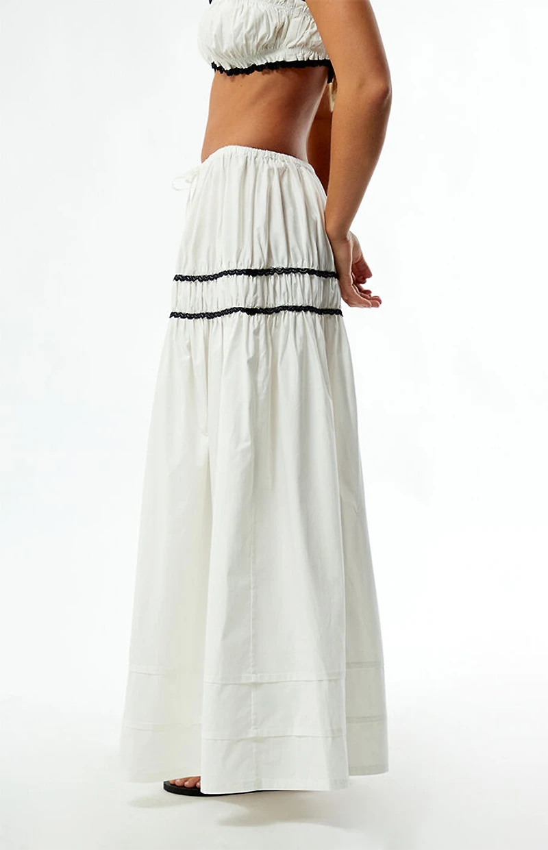 WEWOREWHAT Tiered Midi Skirt