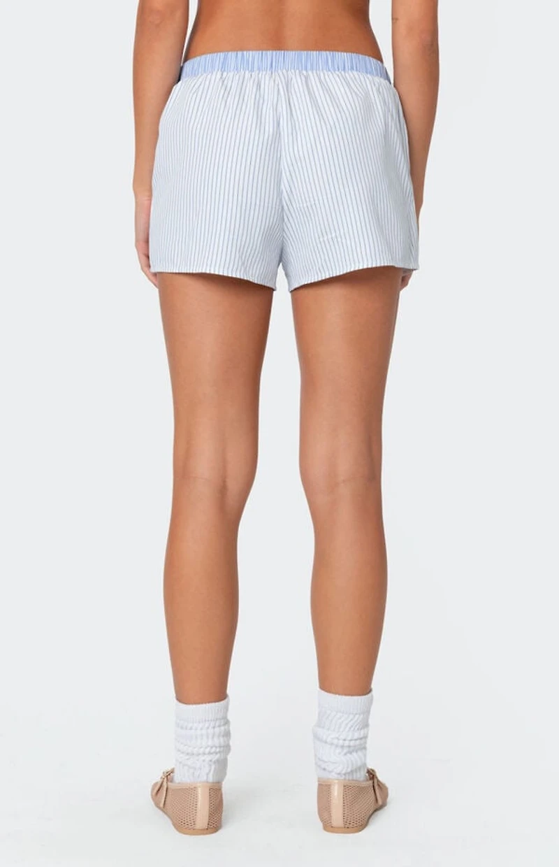 Edikted Oaklie Mix Striped Boxer Shorts