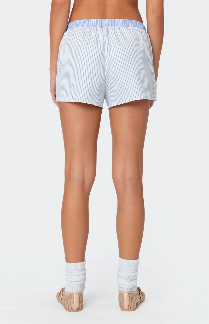 Edikted Oaklie Mix Striped Boxer Shorts
