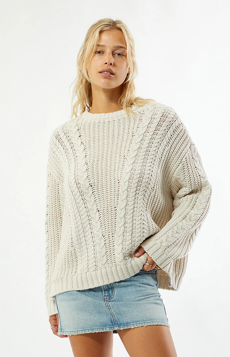 Your Favorite Magnolia Cable Knit Oversized Sweater
