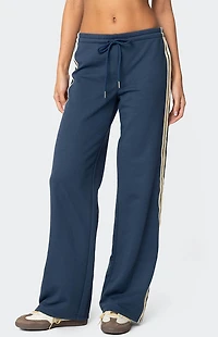 Edikted Averie Contrast Striped Sweatpants