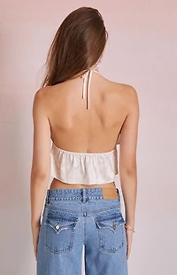 Beverly and Beck Serena Floral Ruffle Tank Top