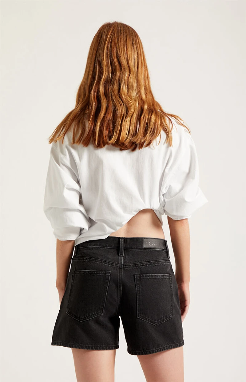 Pacsun Sophie Denim Mom Shorts Black