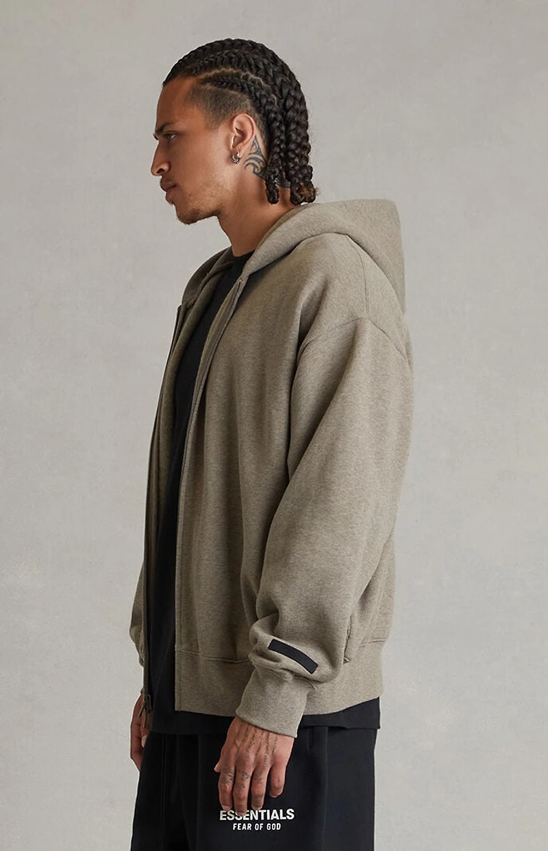 Fear of God ESSENTIALS Homestead Heather Classic Zip Up Hoodie