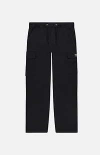 WeSC Black Open Bottom Cargo Pants