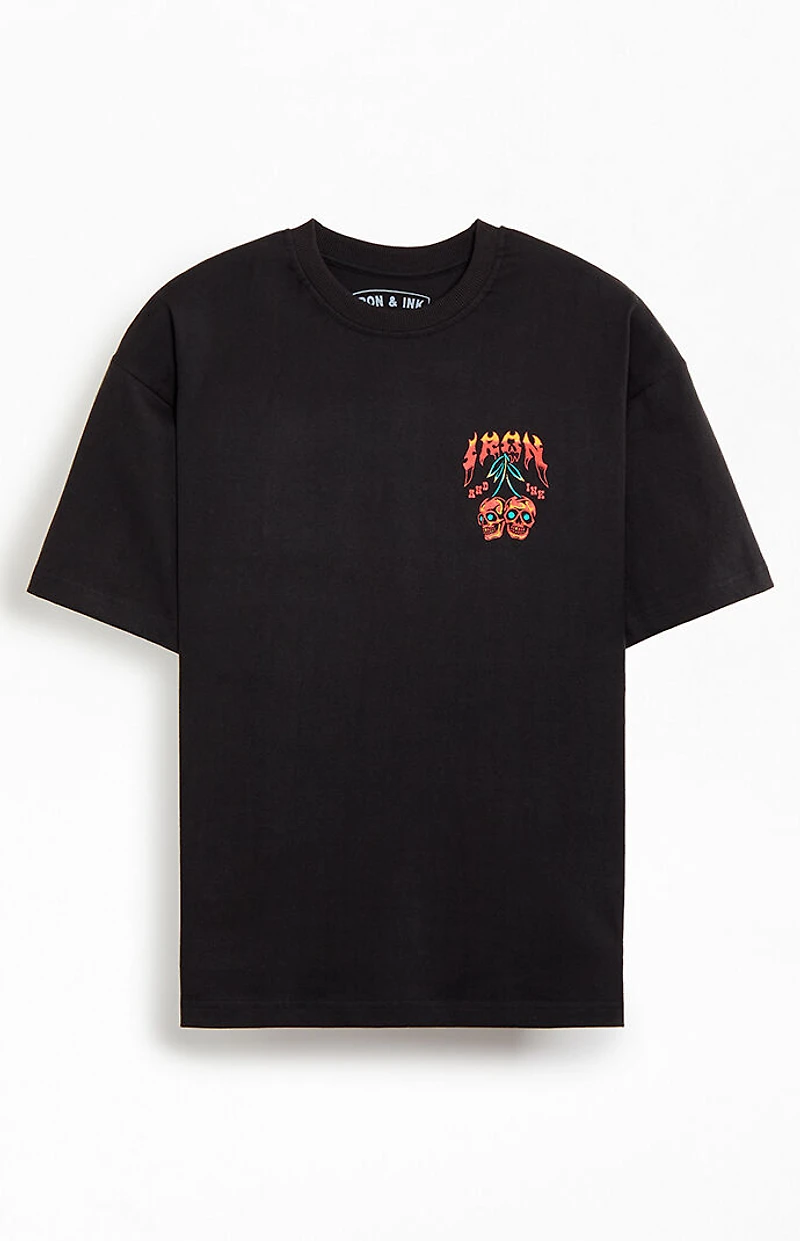 Iron & Ink Cherry Bomb Boxy Oversized T-Shirt